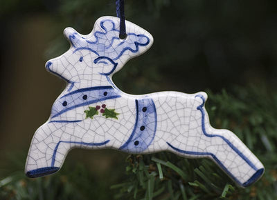 Reindeer Hanging Ceramic Ornament