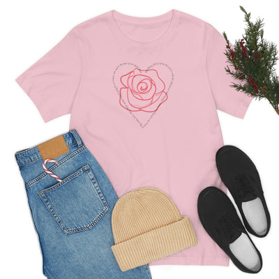 Hail Mary, Virgin Mary Shirt, Rose with Hail Mary Heart Shirt, Hail Mary Prayer, Catholic Gift, Christian Gift