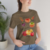 Tomatoes Gardening Tee Shirt in Heather Olive, Vegetable Shirt, Garden Shirt, Garden Gift, Tomato Gardener Gift, Tomato Gardener Shirt