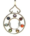 Circular Lens Sterling Silver Chakra Pendant | Whisperingtree.net